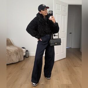 Spanx shape authentic wide leg trouser jeans size medium nwt